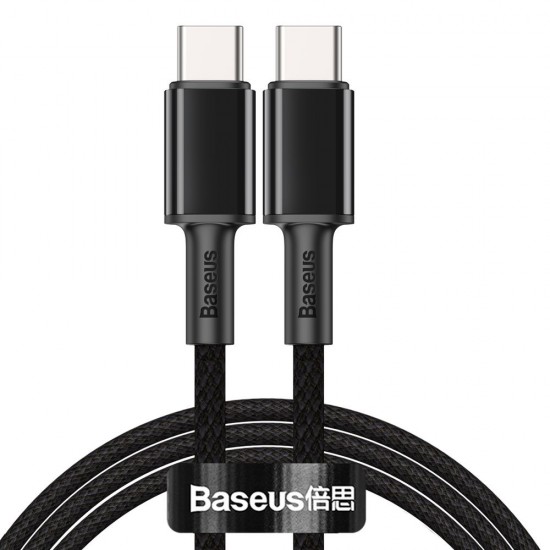 BASEUS CATGD-01 High Density Braided Fast Charging Data Cable 1m Type-C to Type-C 100W (20V=5A)