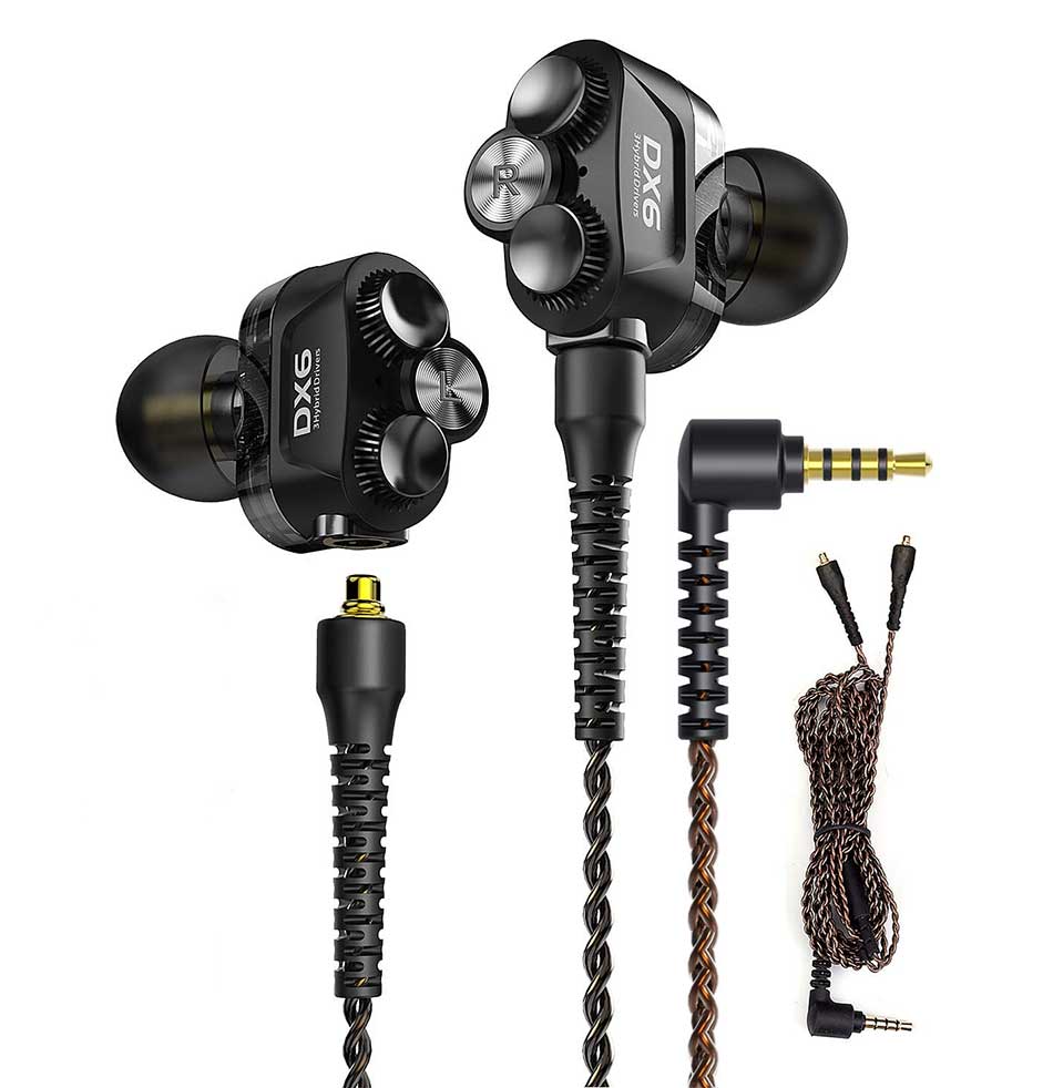 Hybrid Drivers Dx6 Headset Plextone DX6 MOWi Earphone Head Hybrid