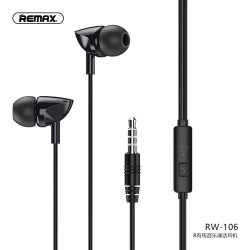REMAX RW-106 WIRED EARPHONE FOR CALLS & MUSIC REMAX RW-106 WIRED EARPHONE FOR CALLS & MUSIC