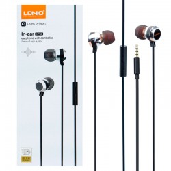 LDNIO HP02 In-Ear Wired Earphone with Controller Sense of High Quality LDNIO HP02 In-Ear Wired Earphone with Controller Sense of High Quality