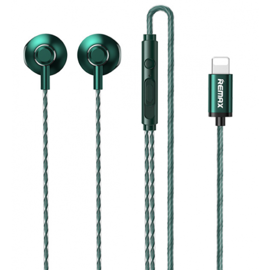 REMAX RM-711i Metal Wired Earphone Round Cable 1.2m for iPhone REMAX RM-711i Metal Wired Earphone Round Cable 1.2m for iPhone