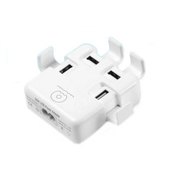 WUW C23 20W 4 USB Power Adapter