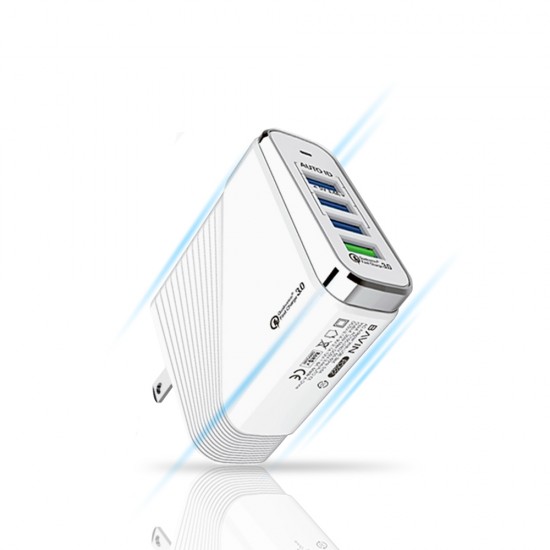 BAVIN PC522Y 4USB 3.4A + QC3.0 35W Fast Charging Home Charger