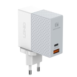 LDNIO A2620C 65W PD Mini Quick Charger Fast Charging USB C+A LDNIO A2620C 65W PD Mini Quick Charger Fast Charging USB C+A