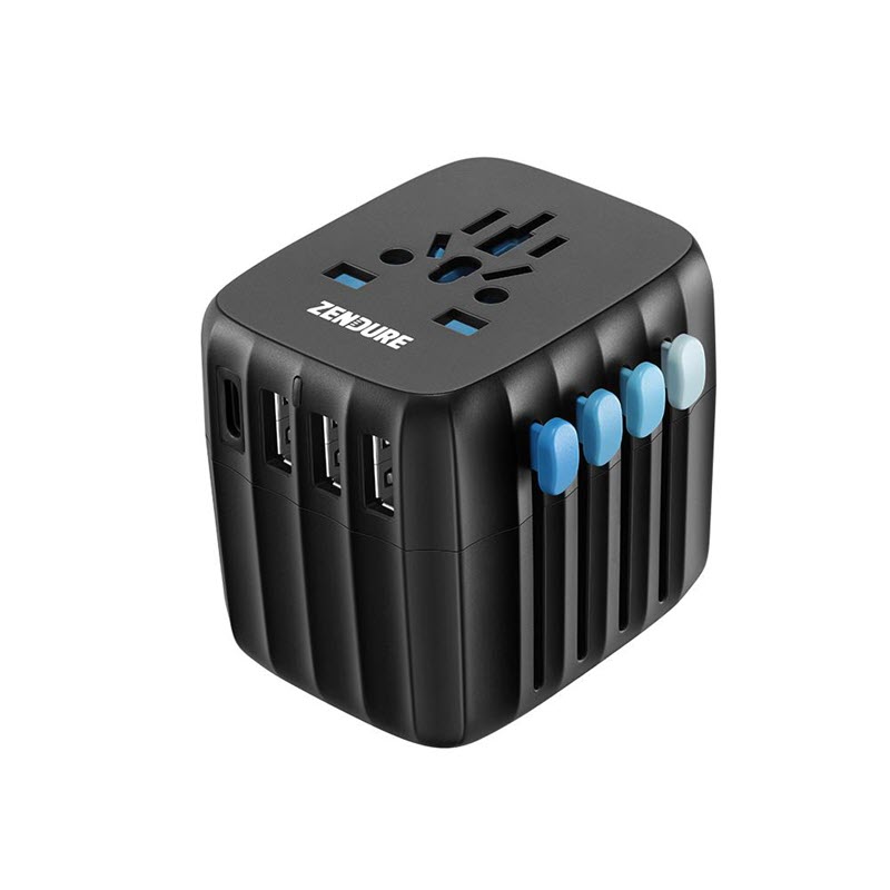 Zendure Passport 30W Universal Global Travel Adapter USB-C