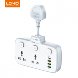 LDNIO 2 SC2413 UNIVERSAL OUTLETS 20W QC3.0 PD20W FAST CHARGING & INDEPENDENT SWITCH 1PD & 2500W QC3.0 & 1PD & 2 AUTO-ID LDNIO 2 SC2413 UNIVERSAL OUTLETS 20W QC3.0 PD20W FAST CHARGING & INDEPENDENT SWITCH 1PD & 2500W QC3.0 & 1PD & 2 AUTO-ID