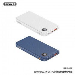 REMAX RPP-177 TWO-WAY FAST CHARGE POWER BANK CHANGES SERIES 22.5W USB + TYPE-C 10000MAH