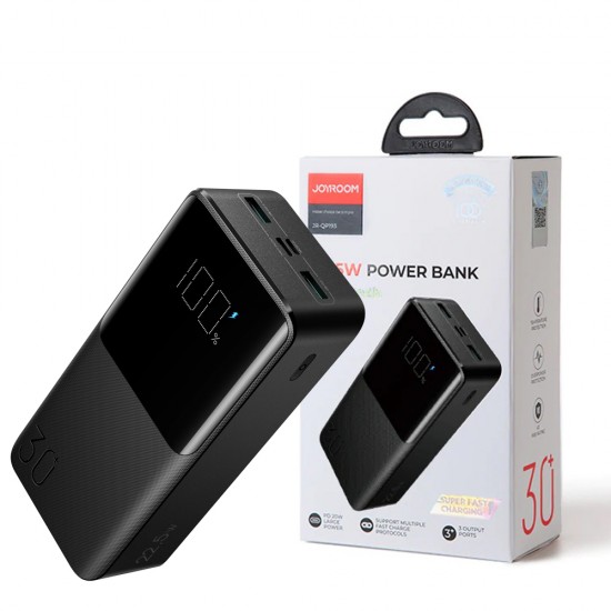 JOYROOM JR-QP192 20000mAh 22.5W Super Fast Charging Power Bank PD 20W PD3.0 QC3.0 with 3 Outputs & 2 Inputs Ports JOYROOM JR-QP192 20000mAh 22.5W Super Fast Charging Power Bank PD 20W PD3.0 QC3.0 with 3 Outputs & 2 Inputs Ports
