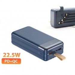 REMAX RPP-200 Hunergy Series 22.5W QC+PD Cabled Fast Charging Power Bank 50000mAh REMAX RPP-200 Hunergy Series 22.5W QC+PD Cabled Fast Charging Power Bank 50000mAh