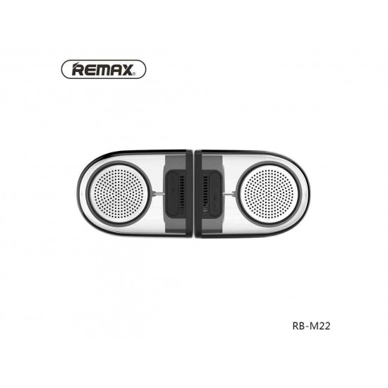 REMAX RB-M22 Magnetic Base Portable Transparent AUX Stereo Dual Bluetooth Speaker