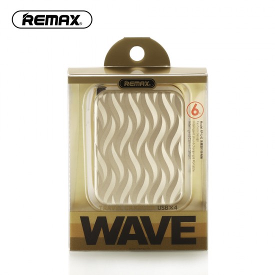 Remax Wave Series RP-U41 4 USB Port travel charger