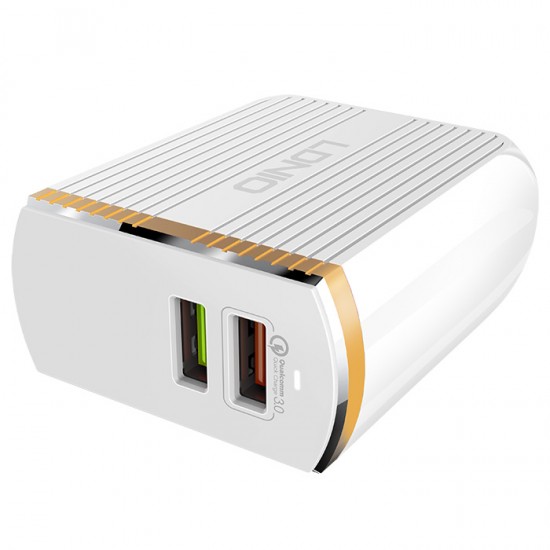 LDNIO A2502Q Convert Design Travel Charger QC3.0 Auto-ID