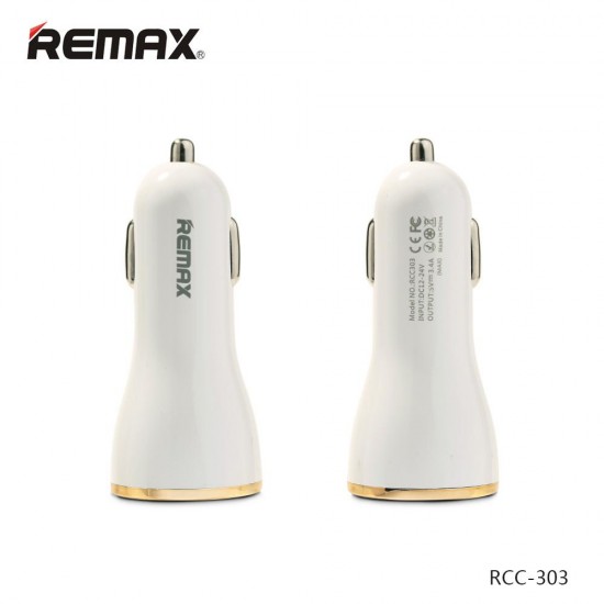 Remax RCC-303 Dolfin Triple USB Car Charger 3.4A for Smartphone