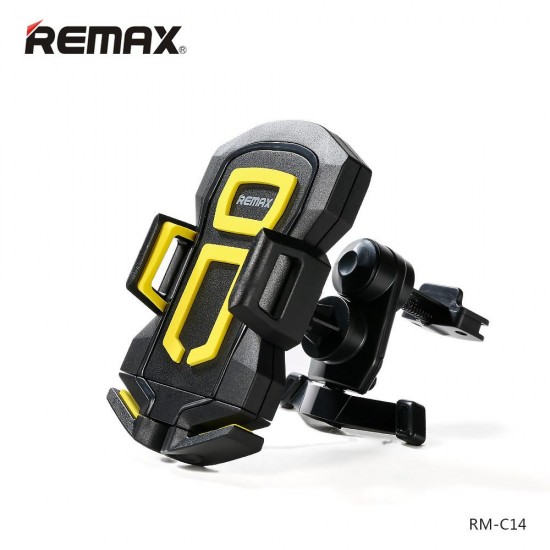 REMAX RM-C14 CAR AIR VENT MOUNT 360° ROTATION ADJUSTABLE SAFETY LOCK PHONE HOLDER REMAX RM-C14 CAR AIR VENT MOUNT 360° ROTATION ADJUSTABLE SAFETY LOCK PHONE HOLDER