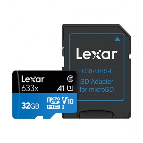 Lexar High-Performance 633x 32GB micro SDXC A1 UHS-I V10 Memory Card