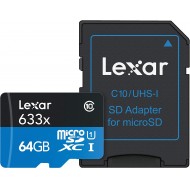 Lexar High-Performance 633x 64GB micro SDXC A1 UHS-I V30 Memory Card Lexar High-Performance 633x 64GB micro SDXC A1 UHS-I V30 Memory Card