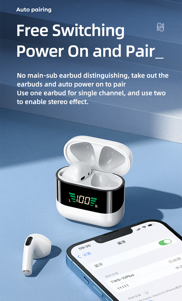 Remax TWS-10 Plus Ultrathin Metal Dynamic Bluetooth 5.1 Earphones with ...
