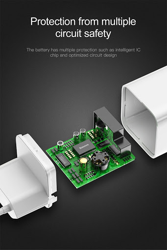 BASEUS FC67E WIRELESS CHARGING QUICK CHARGER ADAPTER 4