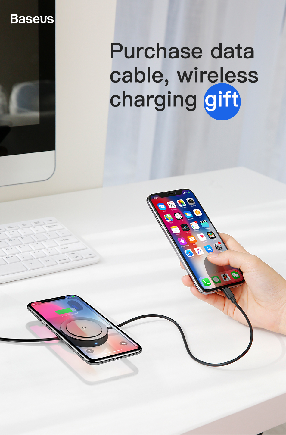 Baseus in iP Cable Wireless Charger
